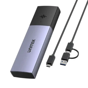 UNITEK SolidForce Smart Anti-loss M.2 SSD Enclosure, 10Gbps NVMe SSD Enclosure with Apple Find My Tracking