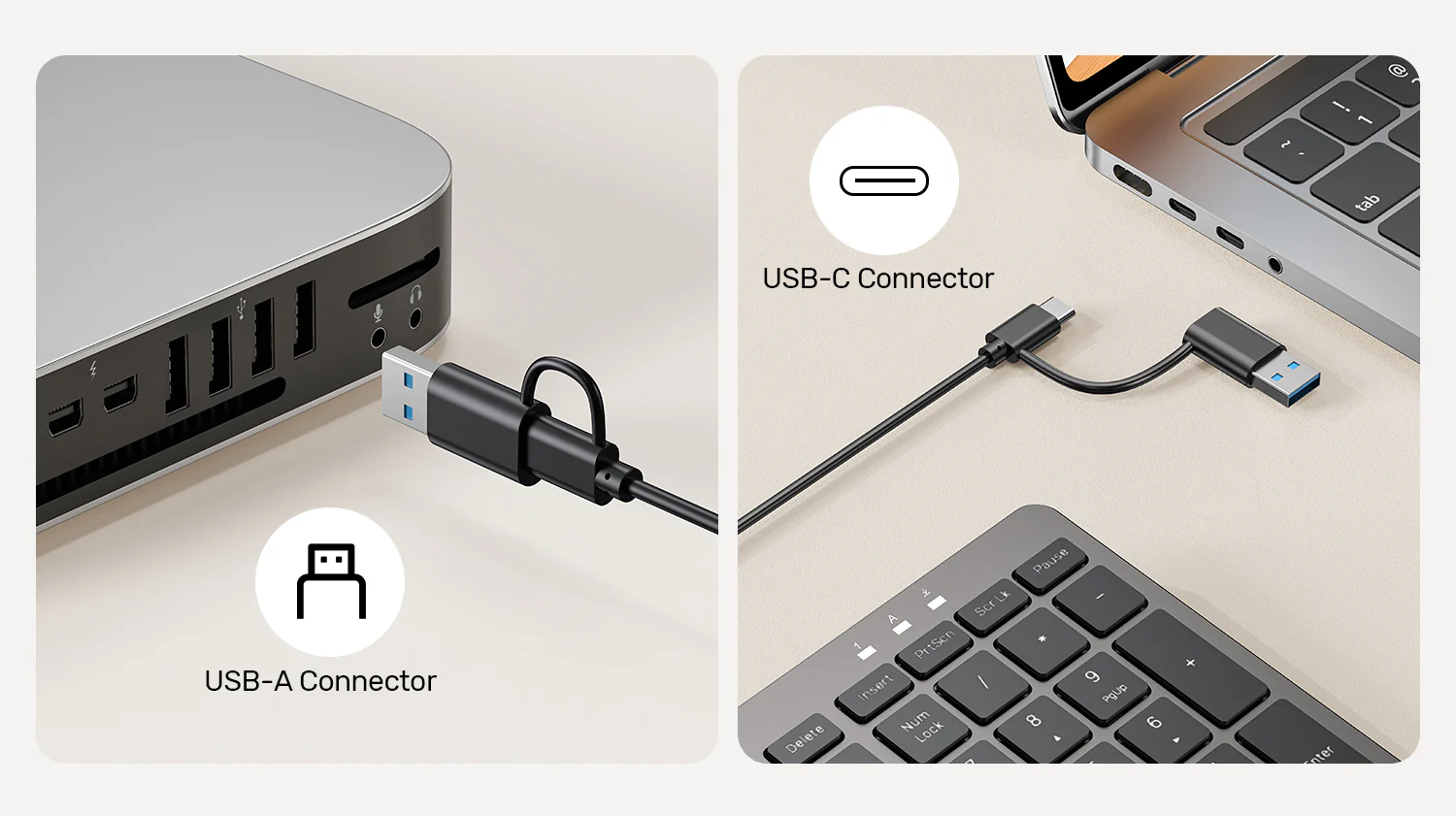 UNITEK SlimTap Ultra Light Wired Keyboard, 99 Keys, Ultra-Slim 17.15mm Profile, Silent Scissor-Switch Keys