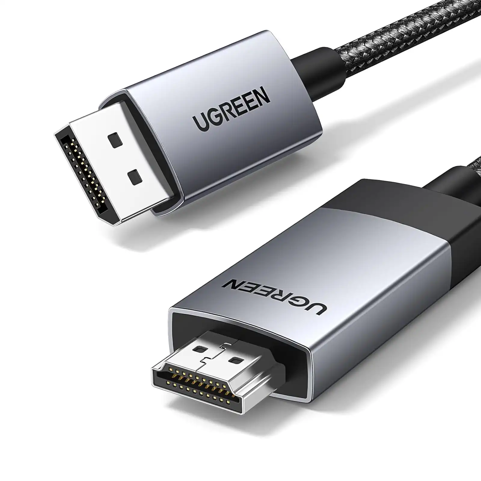 Buy UGREEN 15774 Active 4K@60Hz DisplayPort to HDMI Cable (2 Meter) DP 1.2 to HDMI 2.0 Aluminum Braided Uni-Directional Converter Cord for Gaming Monitors, Projectors, & Workstations Online in Pakistan - UGREEN PK