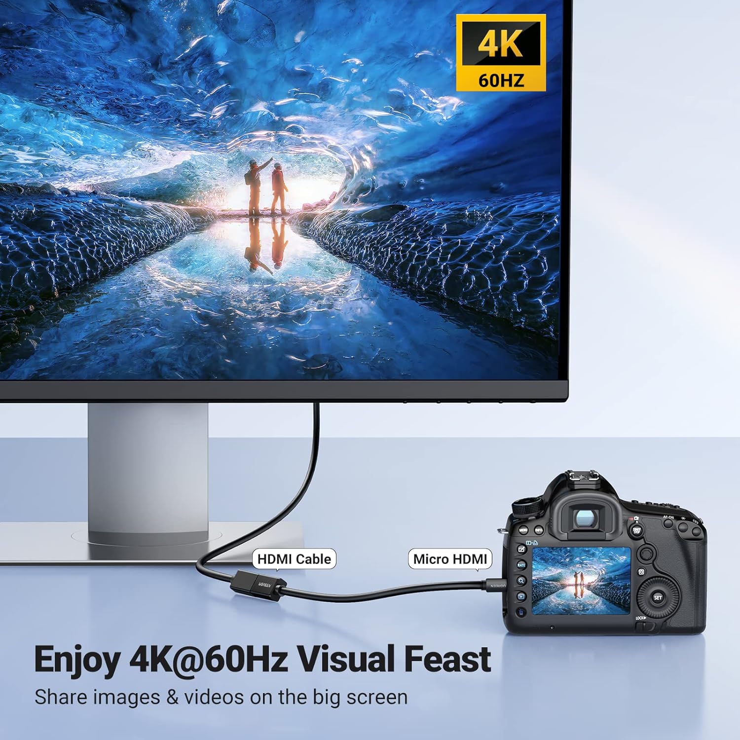 UGREEN 20134 Micro HDMI to HDMI Adapter 4K@60Hz - UGREEN PK