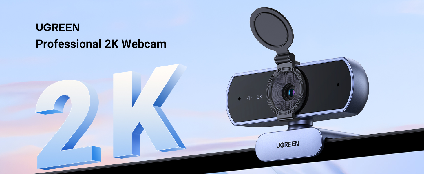 Buy UGREEN 25442 2K Webcam Full HD 1080P for PC Autofocus Privacy Cover 001 Online in Pakistan - UGREEN PK