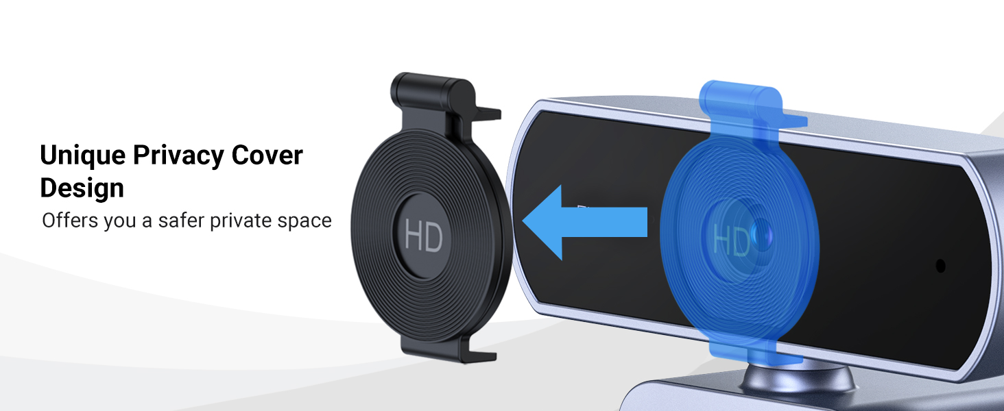 Buy UGREEN 25442 2K Webcam Full HD 1080P for PC Autofocus Privacy Cover 006 Online in Pakistan - UGREEN PK