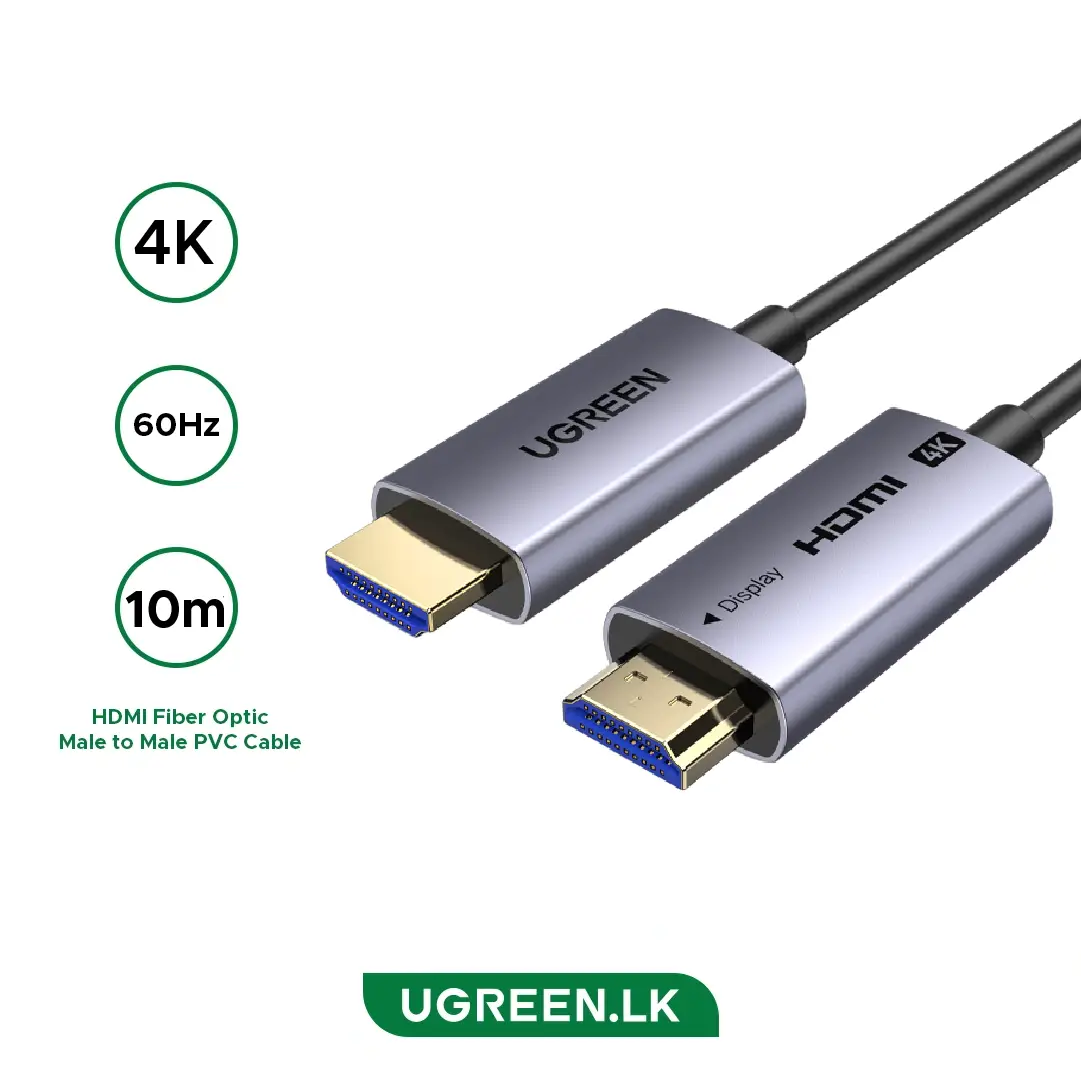 Buy UGREEN 45503 AOC 4K HDMI 2.0 Fiber Optic Cable 10 Meter 02 Online in Pakistan - UGREEN PK