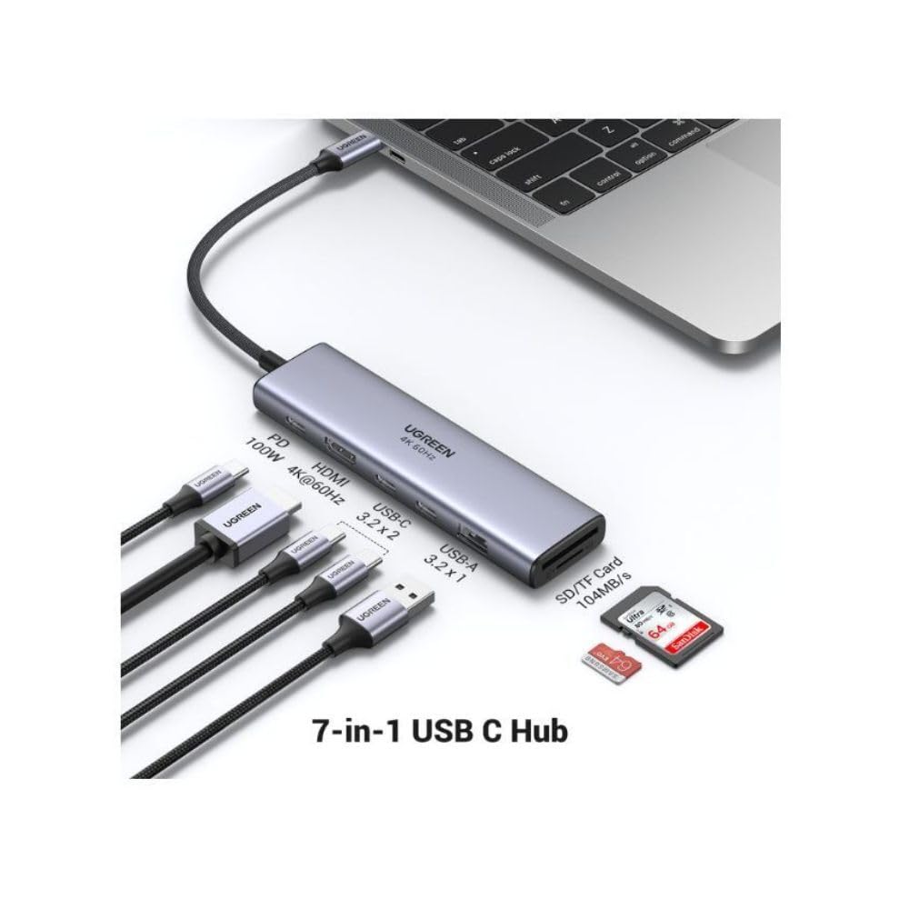 Buy UGREEN 45521 7 in 1 USB C Hub 4K HDMI Multiport Adapter 03 Online in Pakistan - UGREEN PK