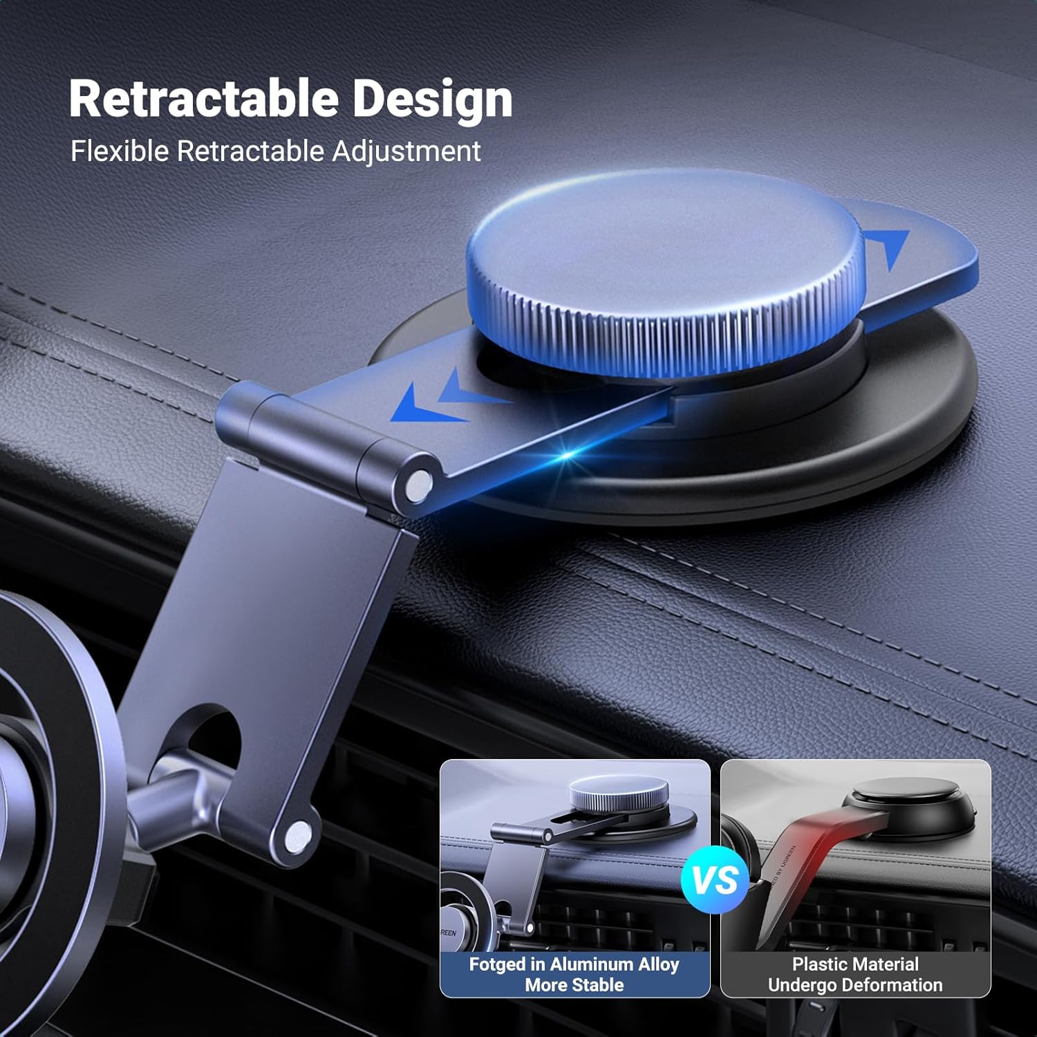Buy UGREEN 45577 Magsafe Car Mount 360° Rotation Magnetic Phone Holder for iPhone 17/16/15/14/13/12 Series Online in Pakistan - UGREEN PK