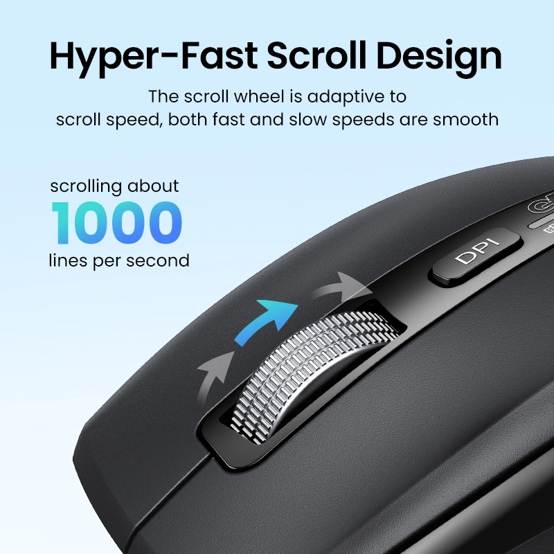 Buy UGREEN 45792 Wireless Mouse Scrolling Master with Ultra fast Speed Black UGREEN Pakistan 02 Online in Pakistan - UGREEN PK