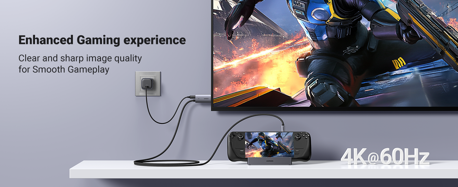 Buy UGREEN 55530 Unidirectional USB C to HDMI Cable 2 Meter with 100W PD Fast Charging 004 Online in Pakistan - UGREEN PK