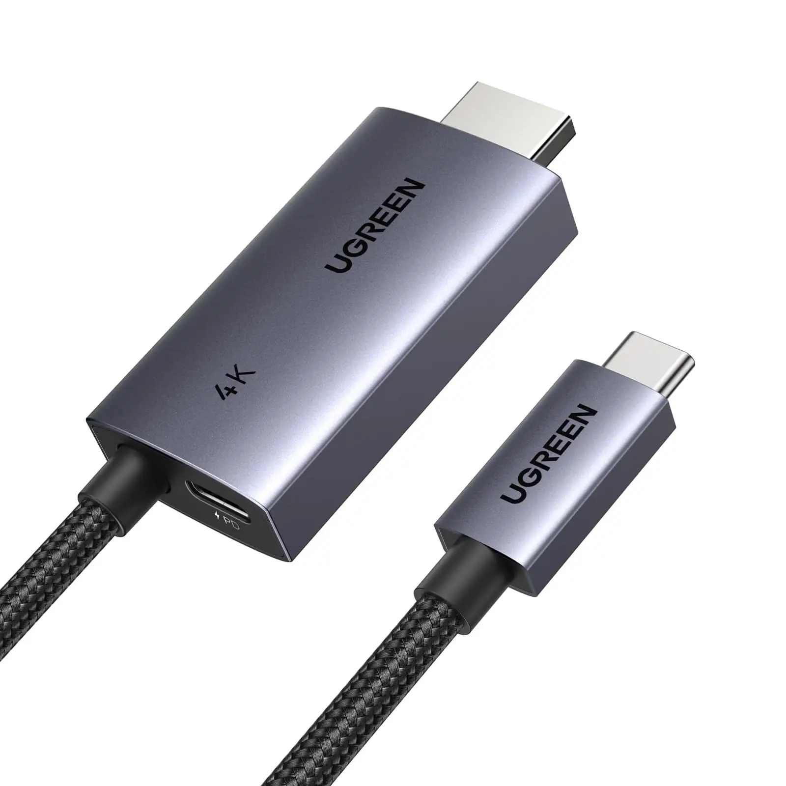 Buy UGREEN 55530 Unidirectional USB C to HDMI Cable 2 Meter with 100W PD Fast Charging Online in Pakistan - UGREEN PK