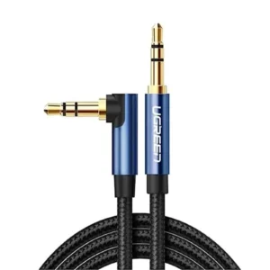 Buy UGREEN 60181 3.5mm Male to 3.5mm Male Angled Audio AUX Cable (2 Meter) Premium 24K Gold-Plated Hi-Fi Stereo Sound Extender & Heavy-Duty Nylon Braided Cord for Car Stereos, Headphones, Speakers, and Laptops Online in Pakistan - UGREEN PK