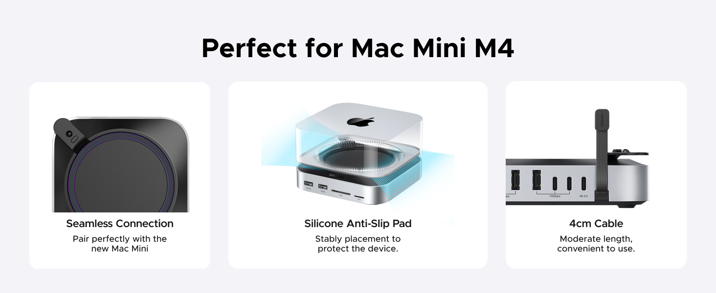 UGREEN 65487 Mac Mini Dock Price in Pakistan Buy UGREENย 65487ย Mac Mini M4 Dock & Stand with NVMe SSD Enclosure 11 in 1 Hub 013 Online in Pakistan - UGREEN PK