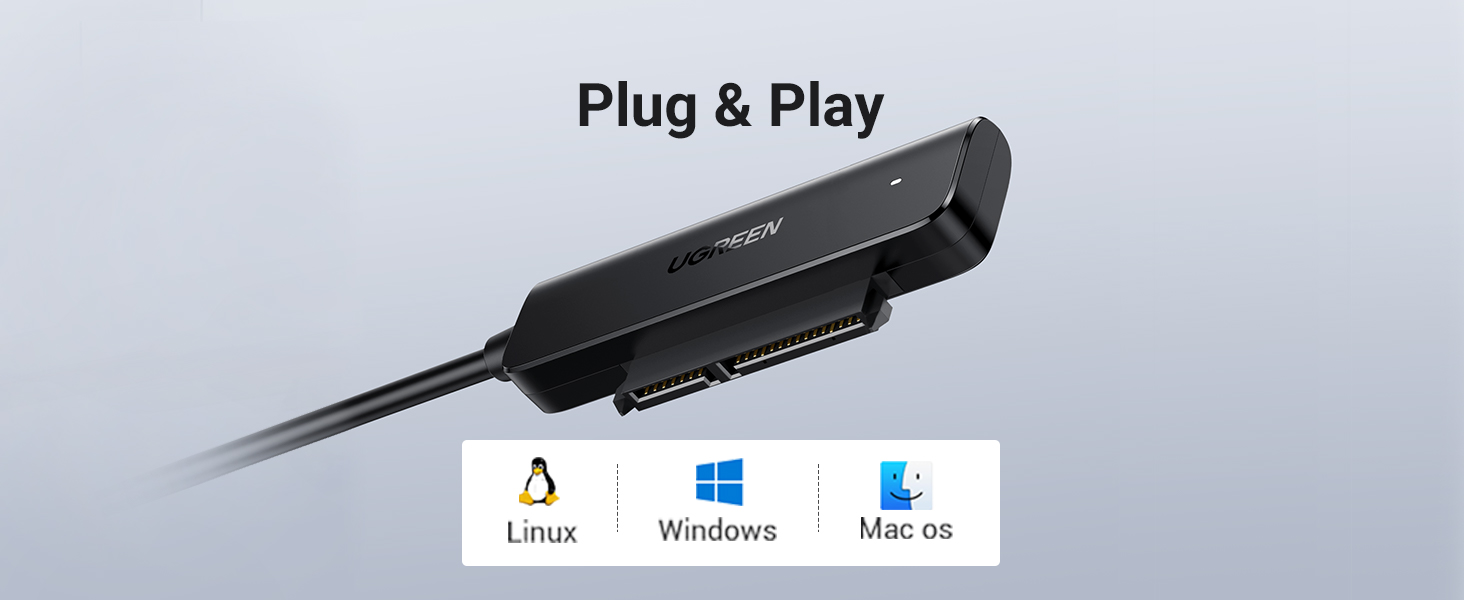 Buy UGREEN 70609 USB 3.0 to SATA Adapter, 2.5 Hard Drive Reader 006 Online in Pakistan - UGREEN PK