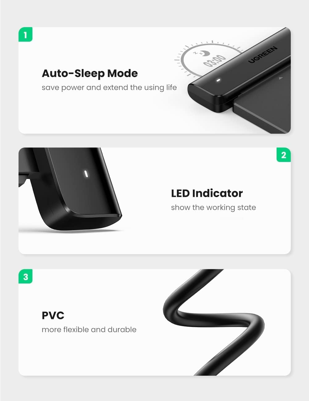 Buy UGREEN 70610 SATA to USB C Adapter 5Gbps UASP 07 Online in Pakistan - UGREEN PK