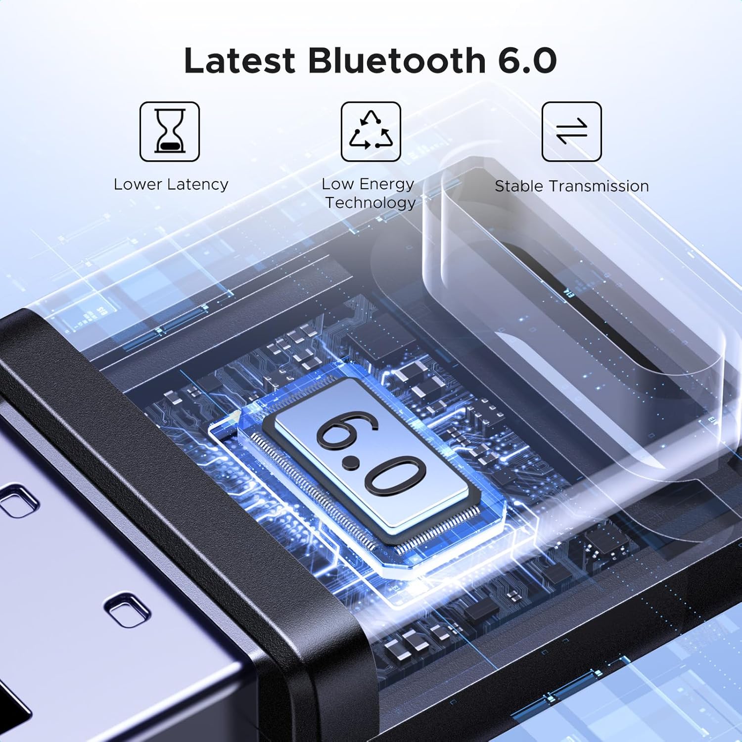 Buy UGREEN 75073 Bluetooth 6.0 Adapter USB Dongle for PC 02 Online in Pakistan - UGREEN PK