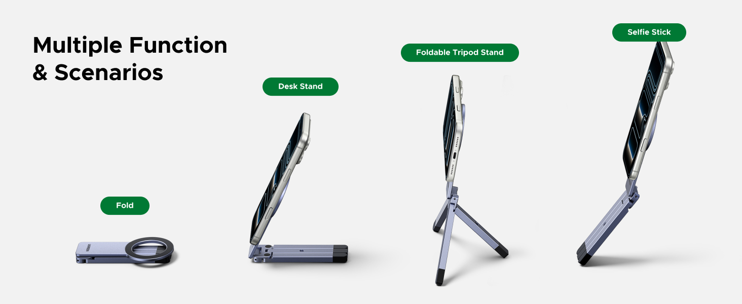 UGREEN 75509 MagSafe Tripod 360° Rotating Adjustable Magnetic Phone Stand with 1/4'' Screw Port for iPhone 17/16/15/14/13/12 Buy UGREEN 75509 MagSafe Tripod 360° Rotating Adjustable Magnetic Phone Stand with 1/4'' Screw Port for iPhone 17/16/15/14/13/12 Online in Pakistan - UGREEN PK