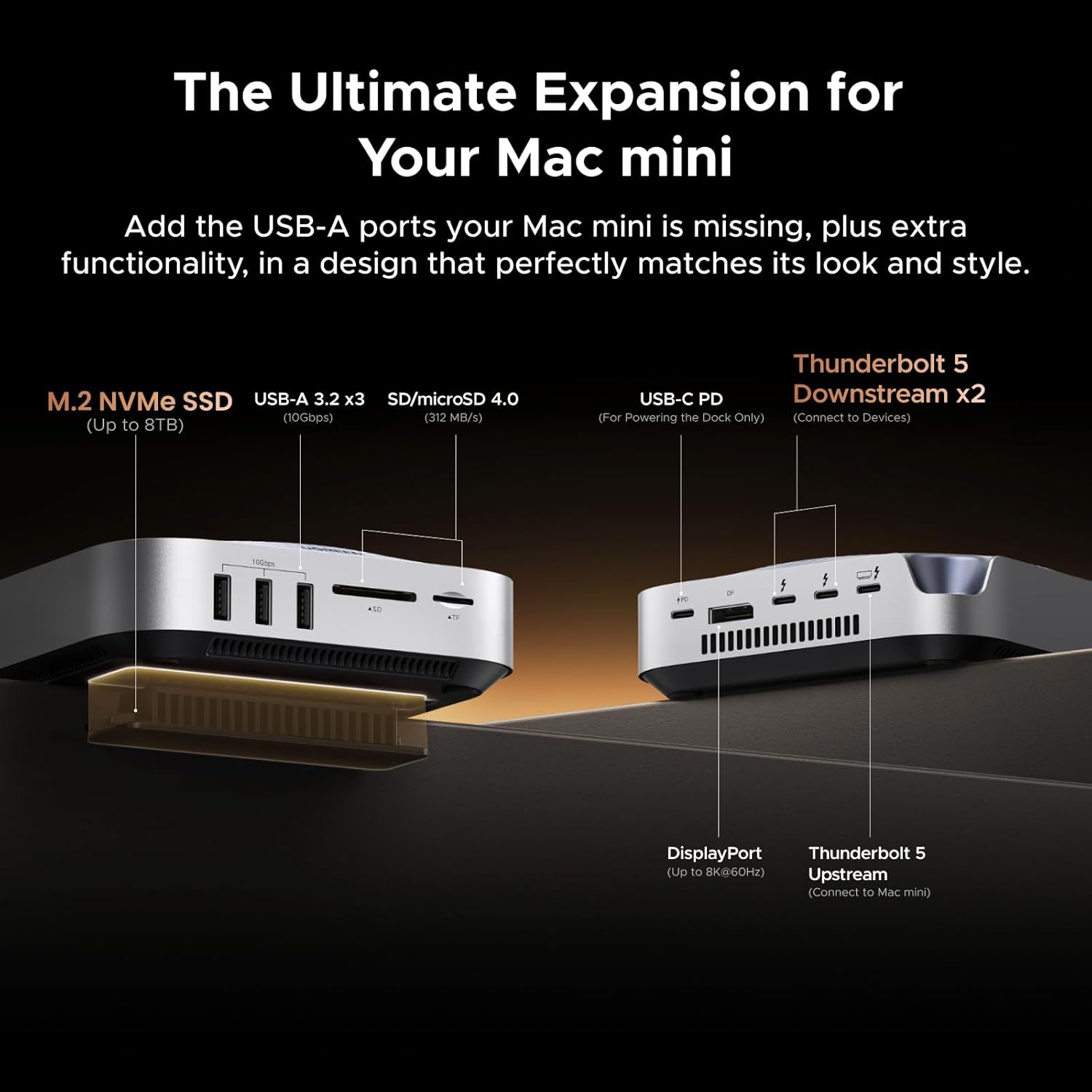Buy UGREEN 85883EU Maxidok Thunderbolt 5 Docking Station 10 in 1 Revodok for Mac 02 Online in Pakistan - UGREEN PK