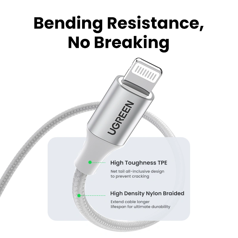 UGREEN 60161 USB-A to Lightning Cable 1 Meter MFi - UGREEN PK